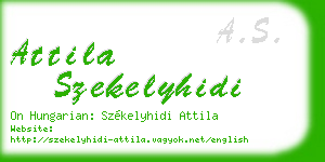 attila szekelyhidi business card