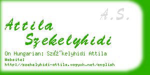 attila szekelyhidi business card